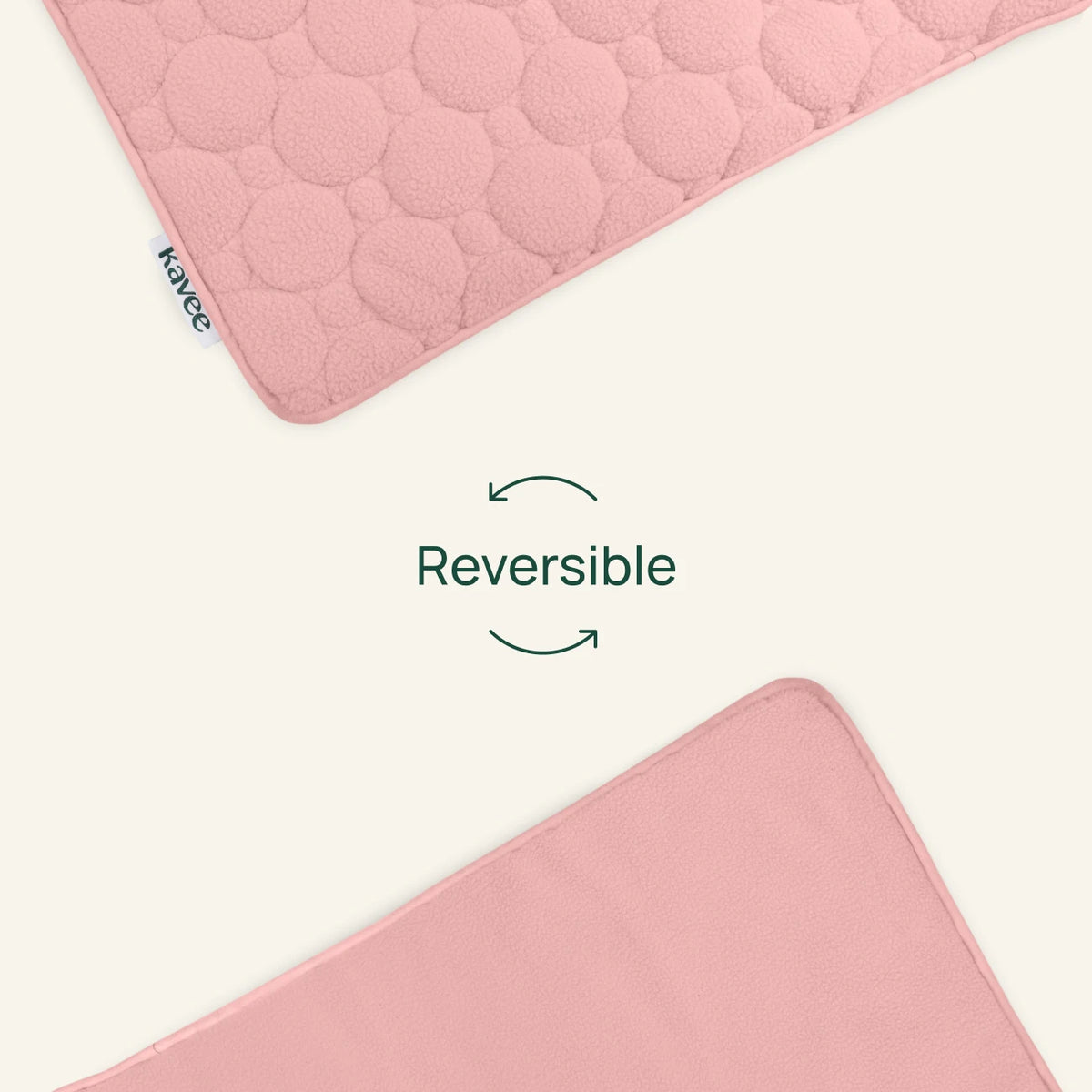 The Cloud™ Fleece Liner in Powder Pink, reversible