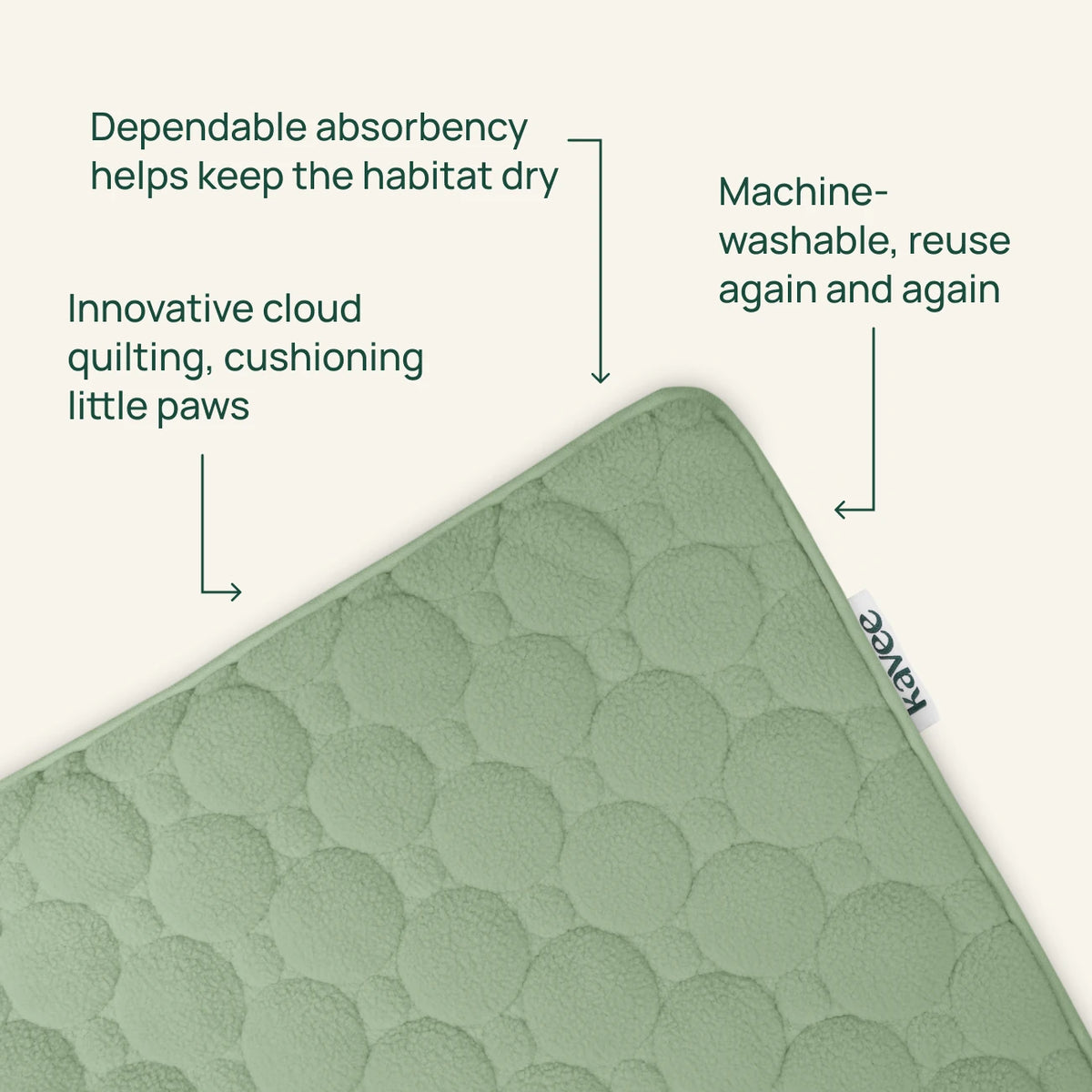 The Cloud™ Fleece Liner in Sage, features