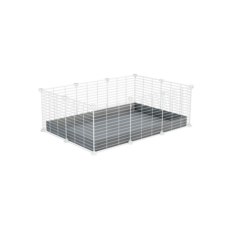 White 3x2 C&C Cage for Guinea Pigs Kavee C&C Cages USA