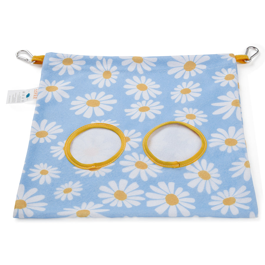 a guinea pig hay bag in daisy fleece by kavee