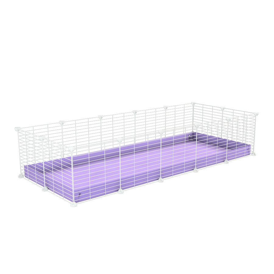 Kavee White 5x2 Guinea Pig CC Cage Kavee C C Cages USA Without Lid Lilac