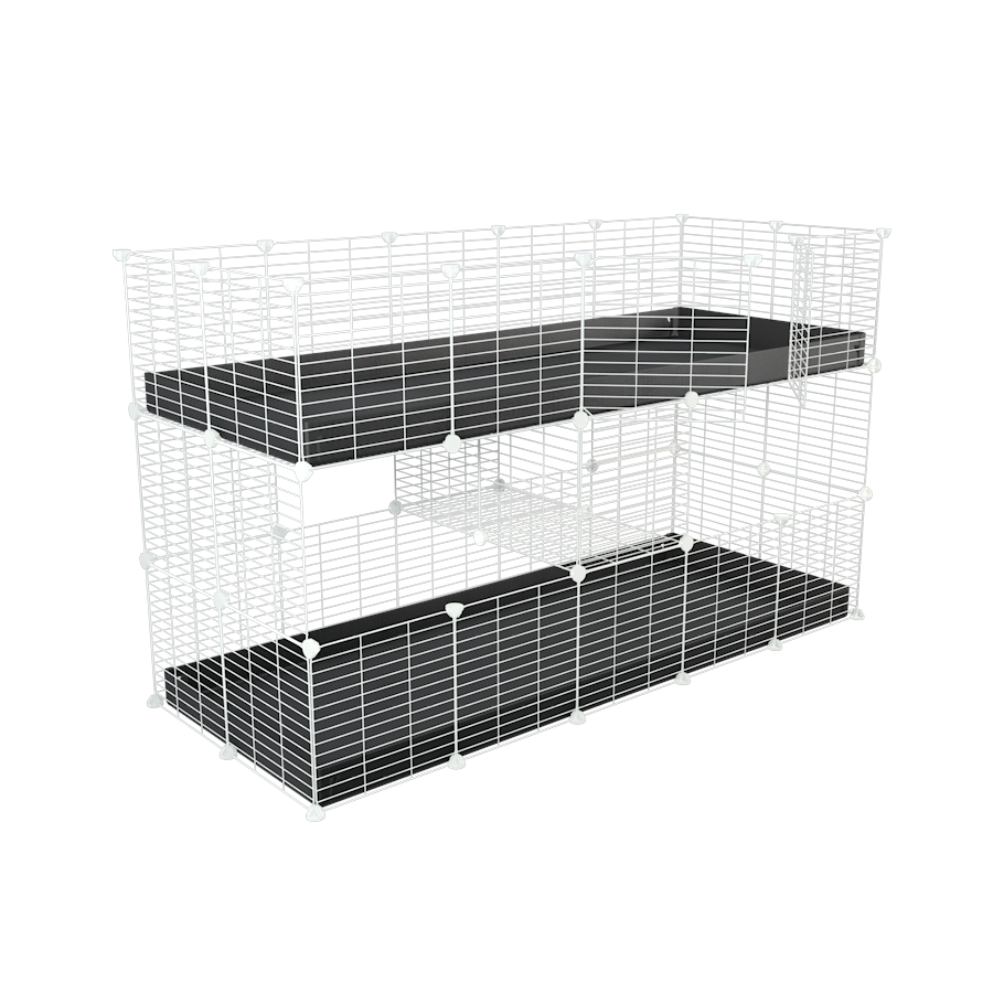Two storey guinea pig hutch on sale