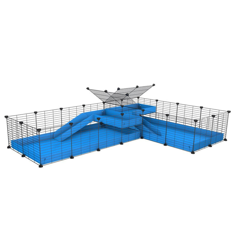 L-Shape 8x2 C&C Cage with Divider & Loft