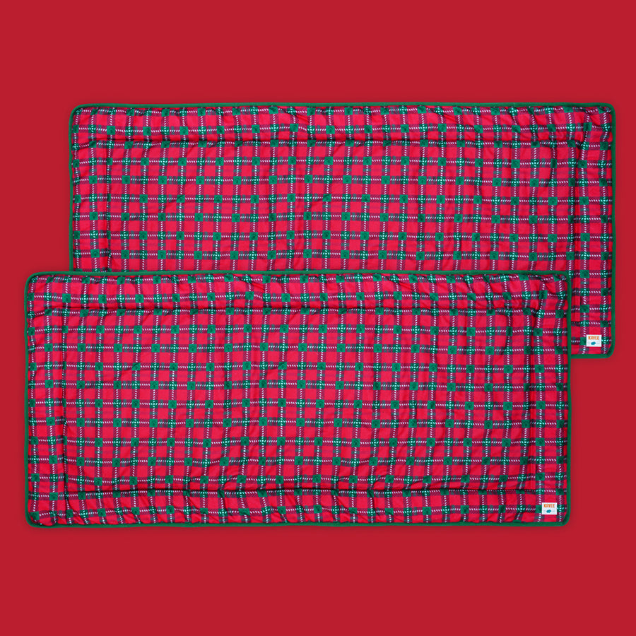 Set of 2 Plush Fleece Liners for Guinea Pigs | Merry Pigmas Collection