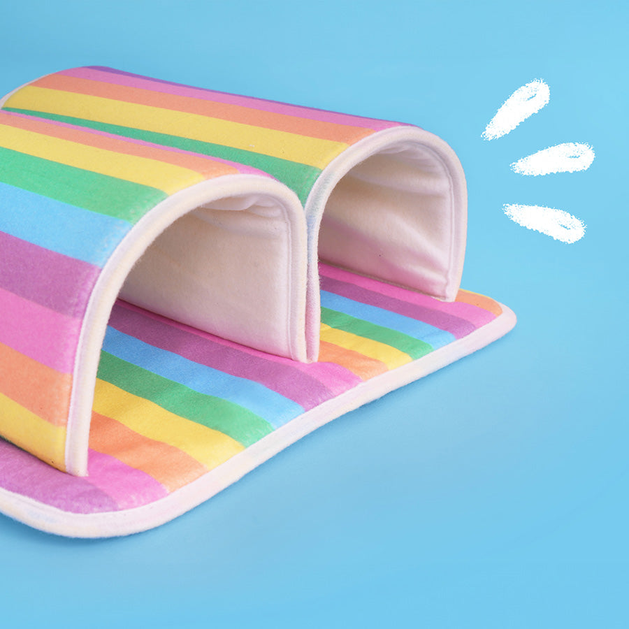 Guinea Pig Double Tunnel | Rainbow Collection