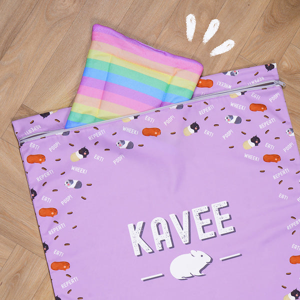 Guinea Pig and Rabbit Fleece Laundry Bag