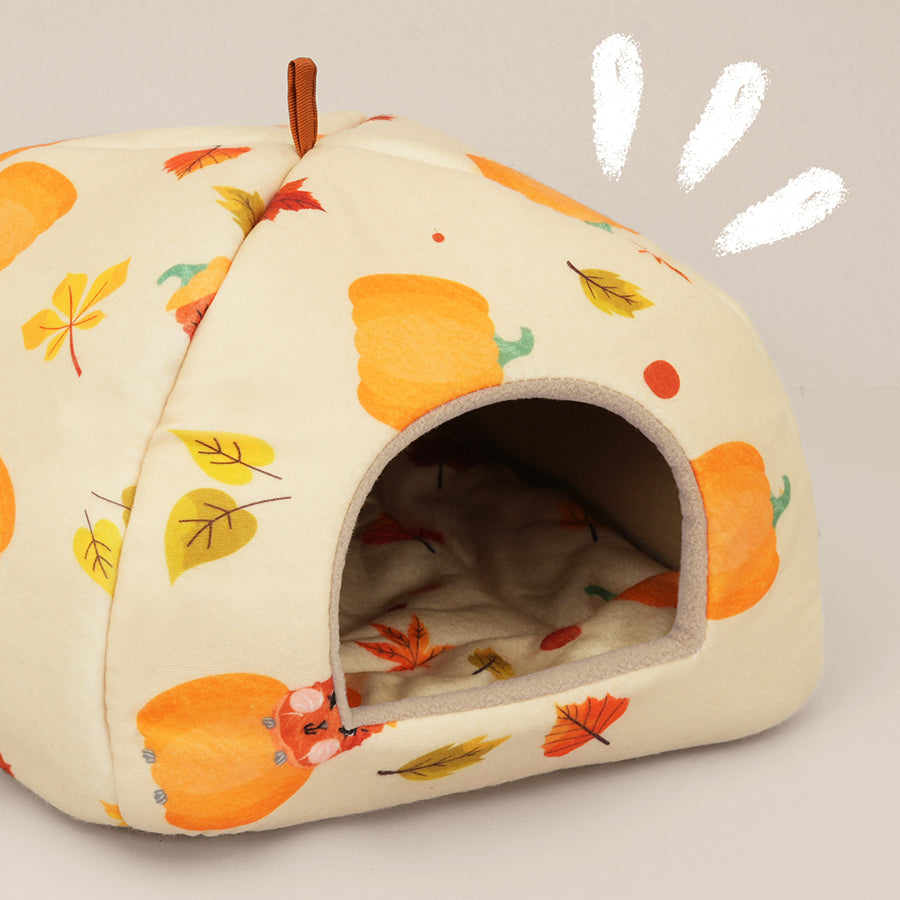 kavee pawmkin spice floof guinea pig hidey house with illustration