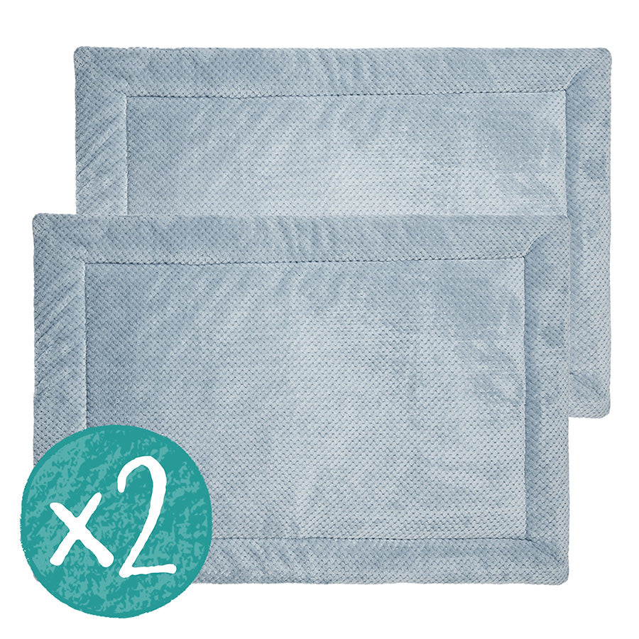 set of 2 Kavee fleece liners dusky blue