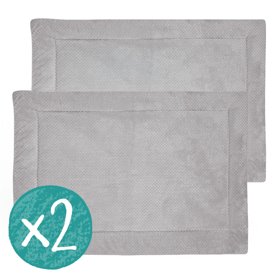 Set of 2 Kavee fleece liners in velvet gray