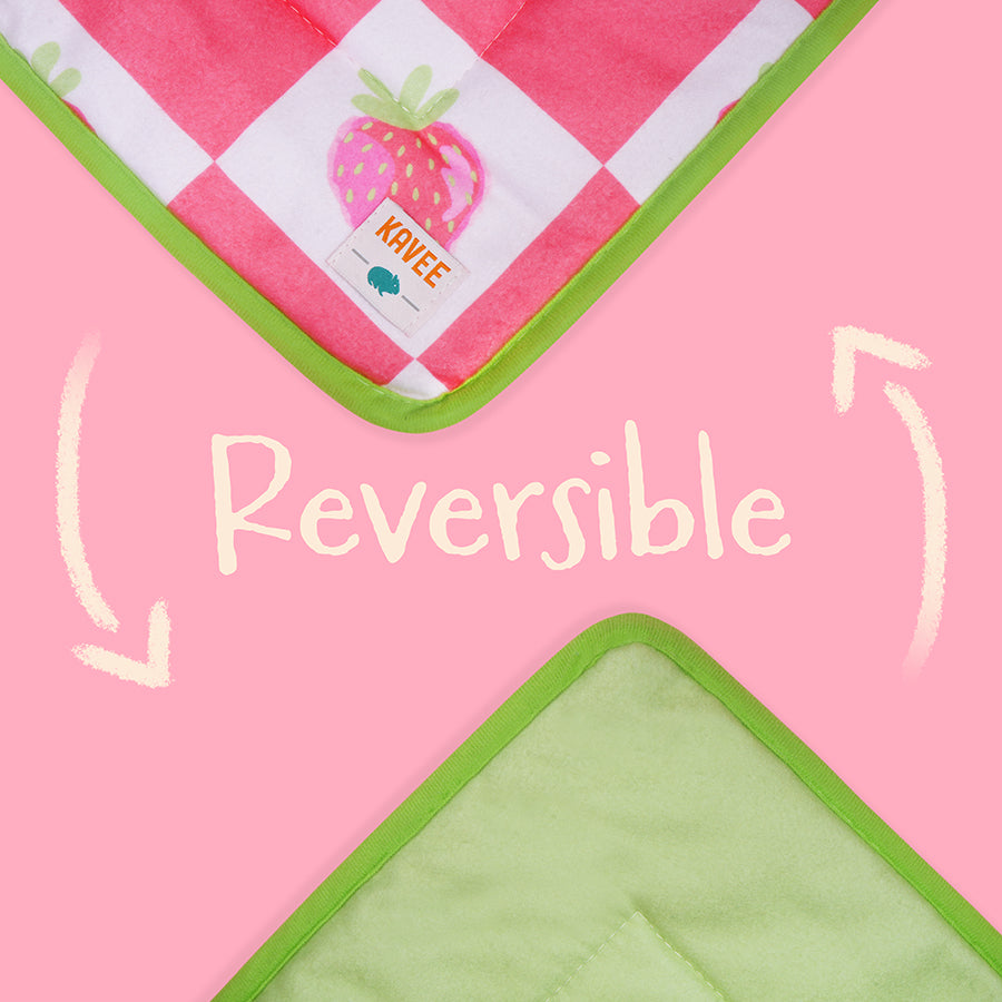 Plush Fleece Liner for Guinea Pigs | Strawberry