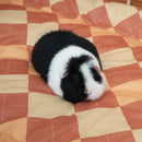 kavee pawmkin spice floof fleece liner with black and white guinea pig