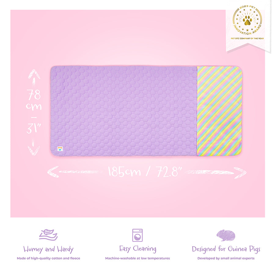 Premium Fleece Liner for Guinea Pigs | Rainbow