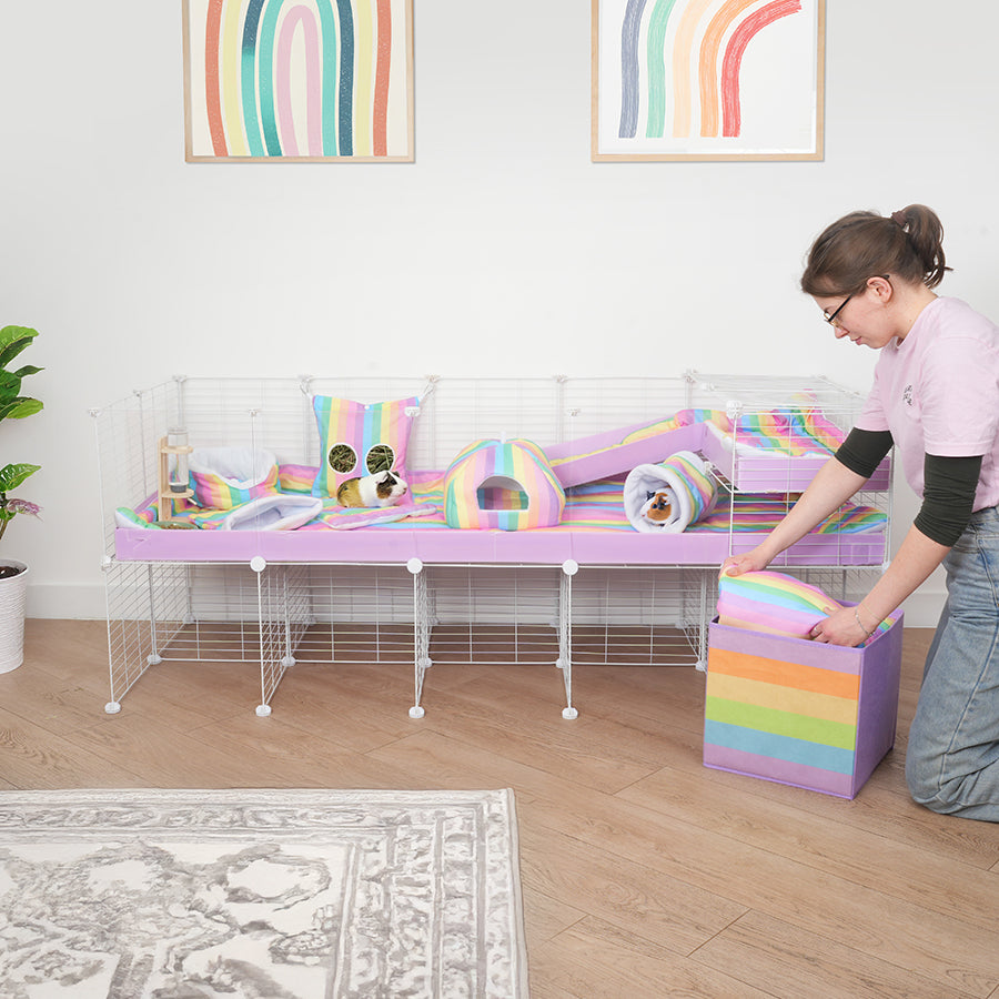 5x2 C&C Guinea Pig Cage with Loft & Stand