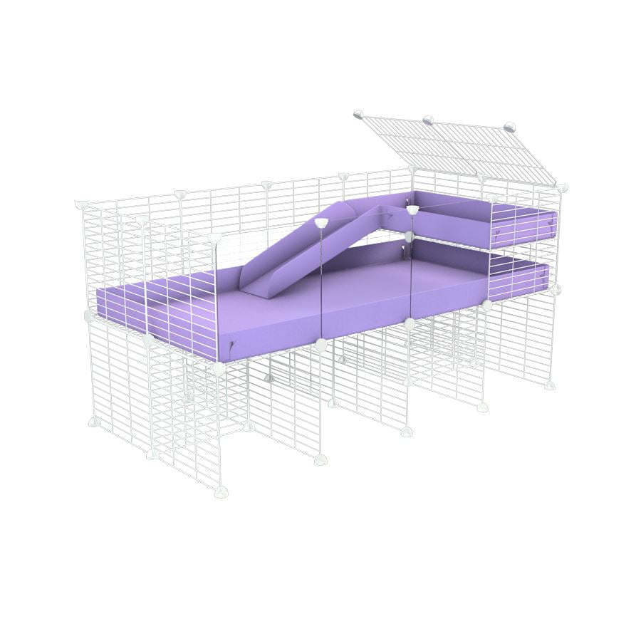 4x2 C&C Guinea Pig Cage with Loft & Stand