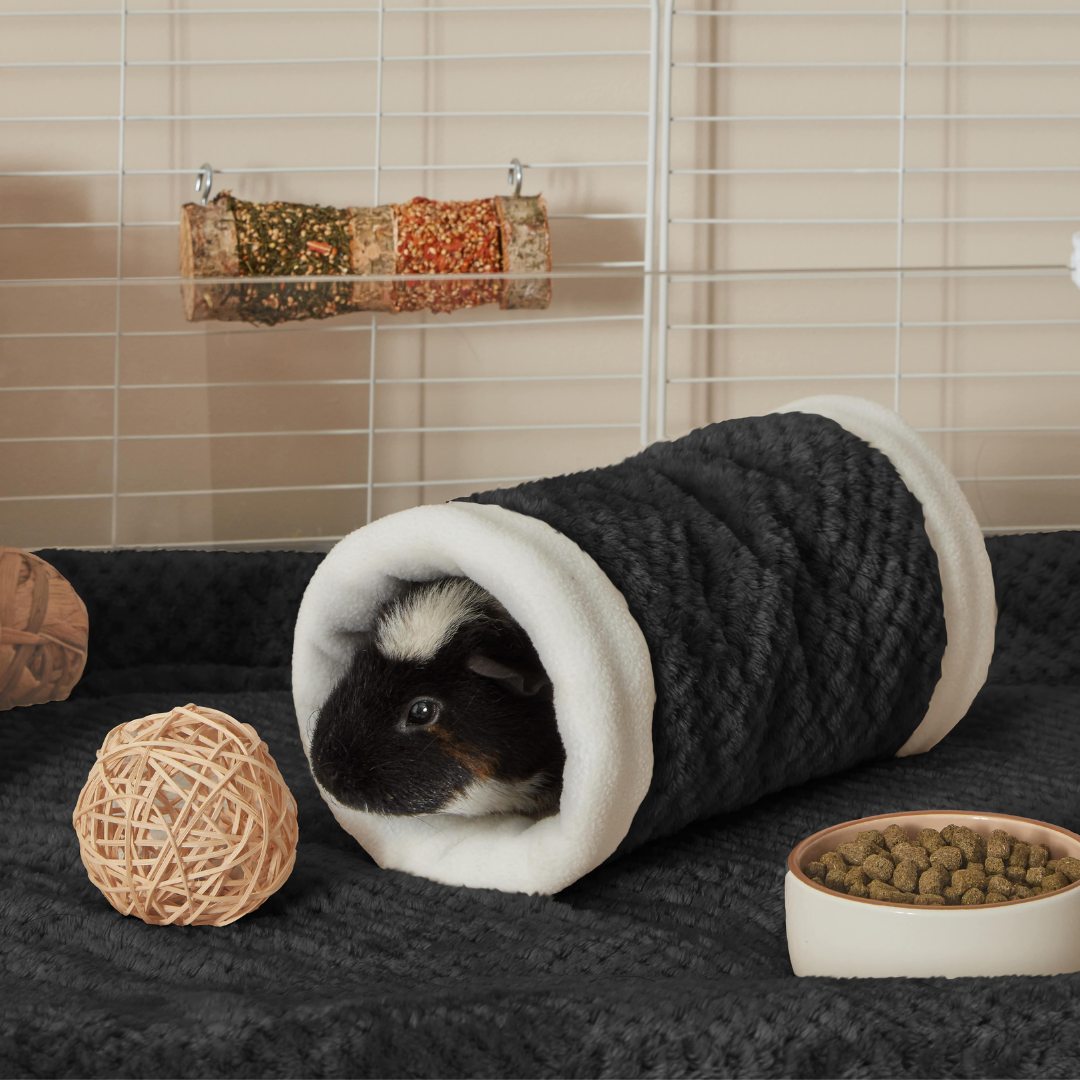 Lush Bold Black Fleece Liners | Guinea Pig C&C Cages | Kavee UK