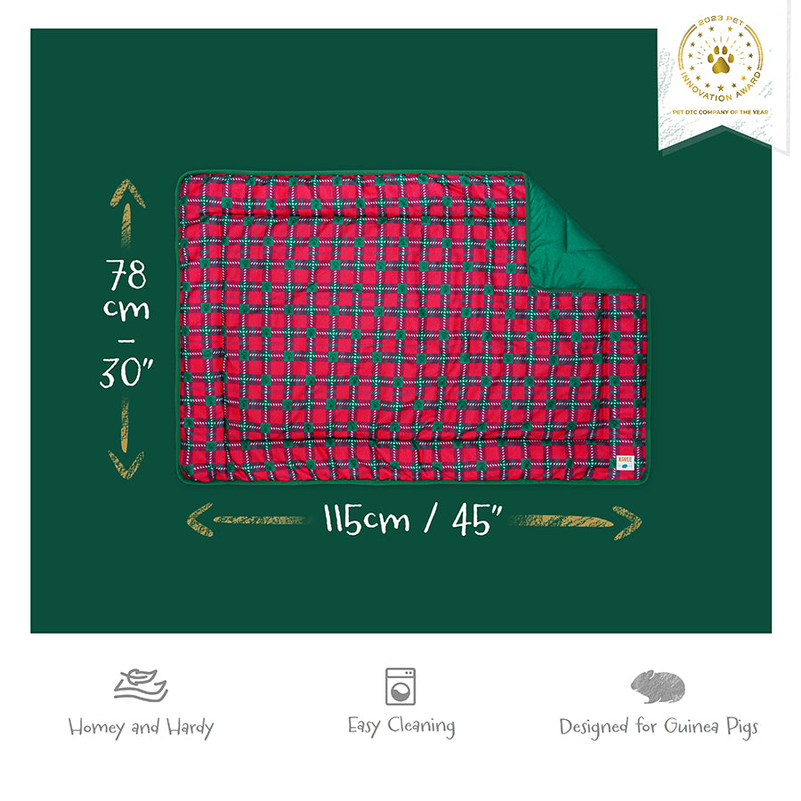 Guinea Pig Fleece Liner | Merry Pigmas Collection