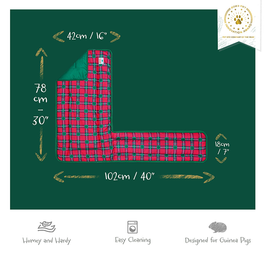 Guinea Pig Fleece Liner | Merry Pigmas Collection