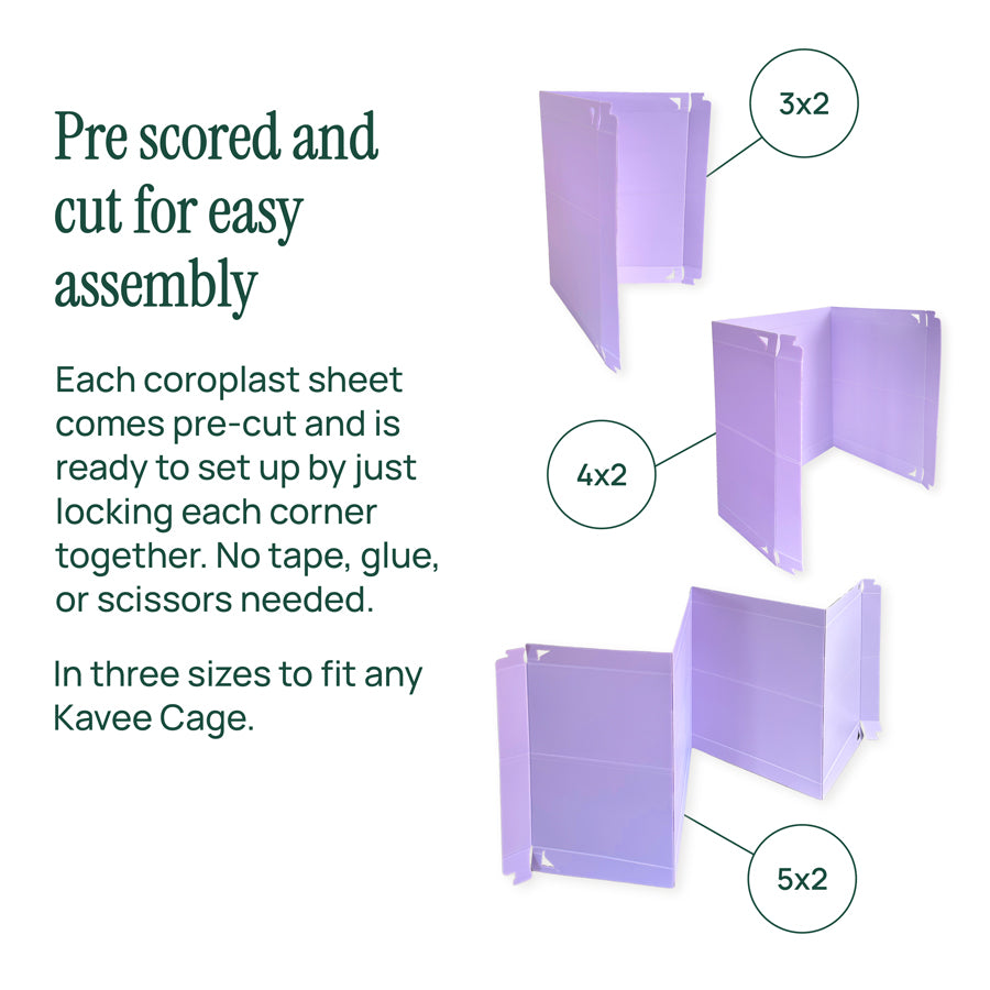 2X Coroplast Sheets for C&C Cage