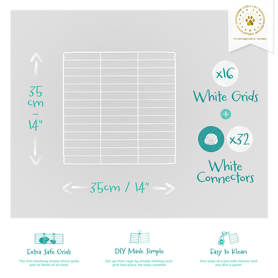 White C&C Cage Grids