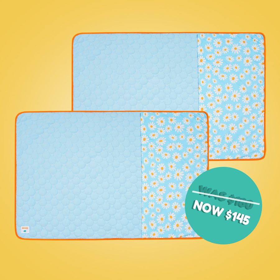 Set of 2 Pocket Fleece Liners for Guinea Pigs | Daisy Collection