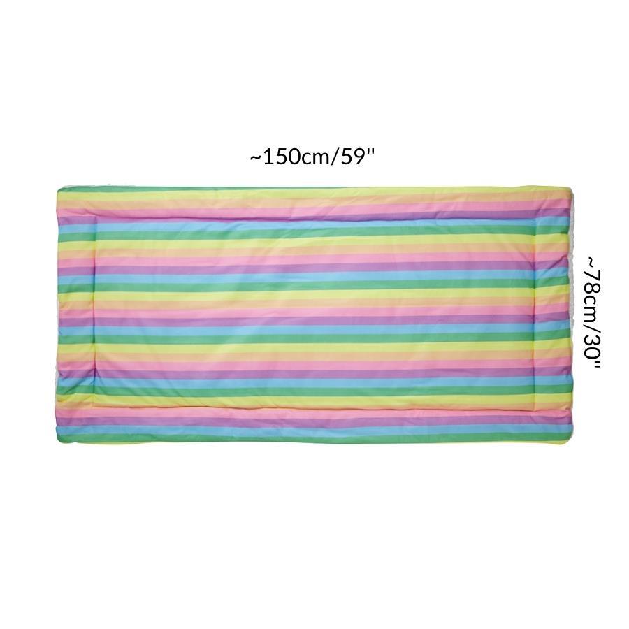 Dimension size measurement guinea pig fleece liner 4x2 rainbow pastel rabbit cc c&C cnc c and c cage kavee