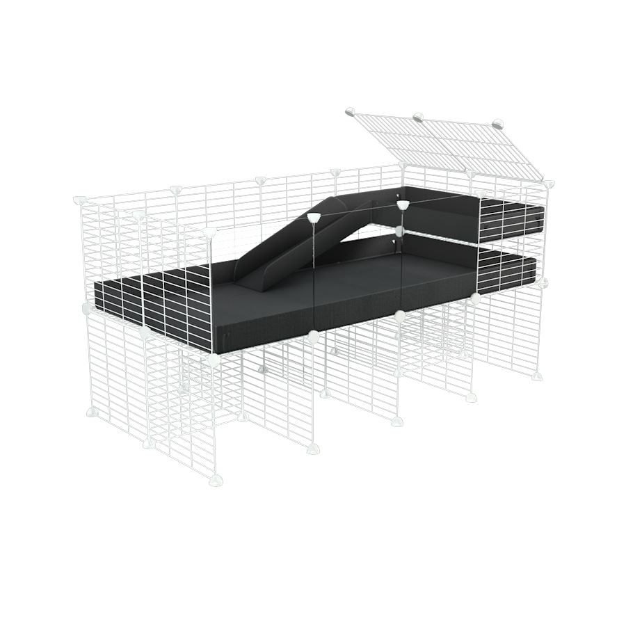 4x2 C&C Guinea Pig Cage with Loft & Stand