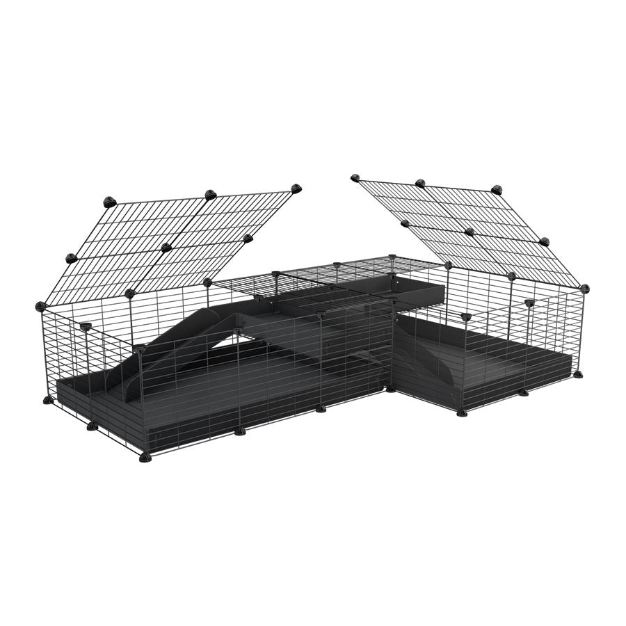 L-Shape 6x2 C&C Cage with Divider & Loft