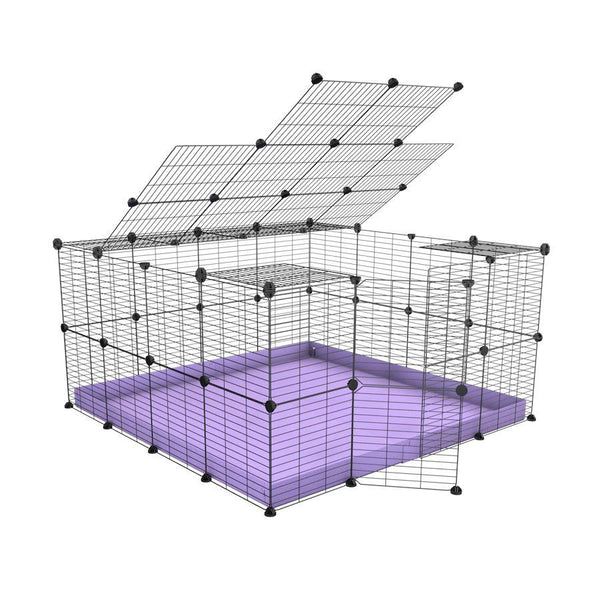 C and C Rabbit Cage - coroplast & panel grids | Kavee C&C Cages USA