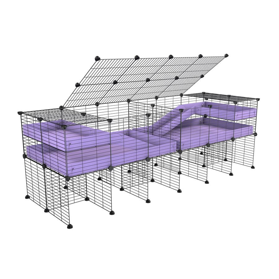 6x2 C&C Cage with Divider, Loft & Stand