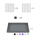 Material for A 2x6 L-shape C and C cage with lid divider for guinea pigs fighting or quarantine from brand kavee