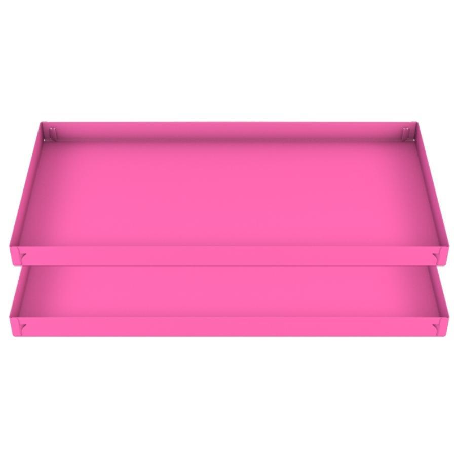 two 2x4 pink coroplast sheets or corrugated plastic correx for guinea pig cage C&C cc c and c from brand kavee