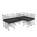 L-Shape 6x2 C&C Cage with Divider & Stand