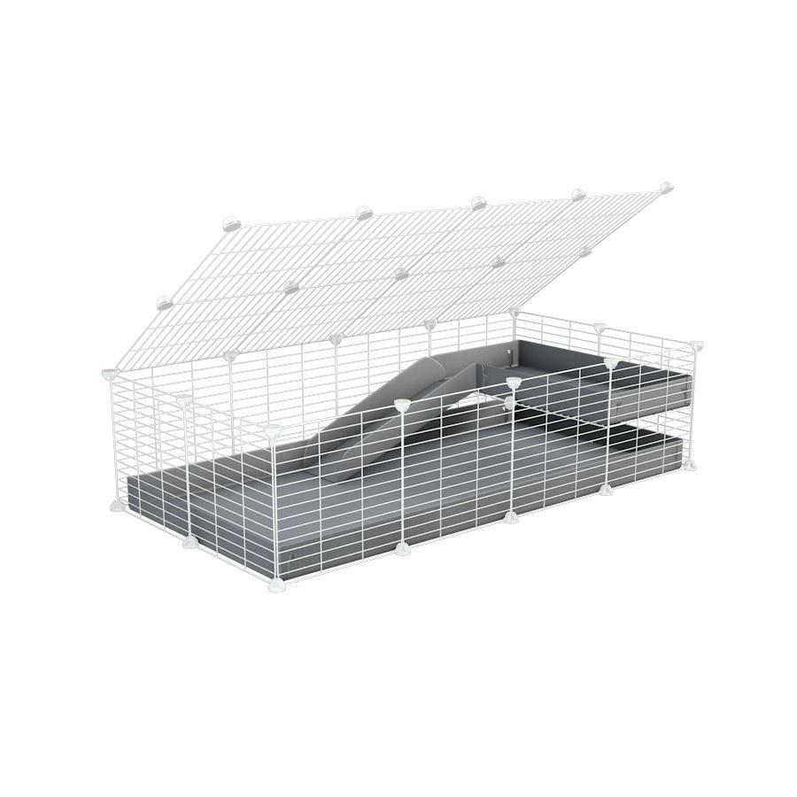 White 4x2 C&C Cage with Loft & Ramp