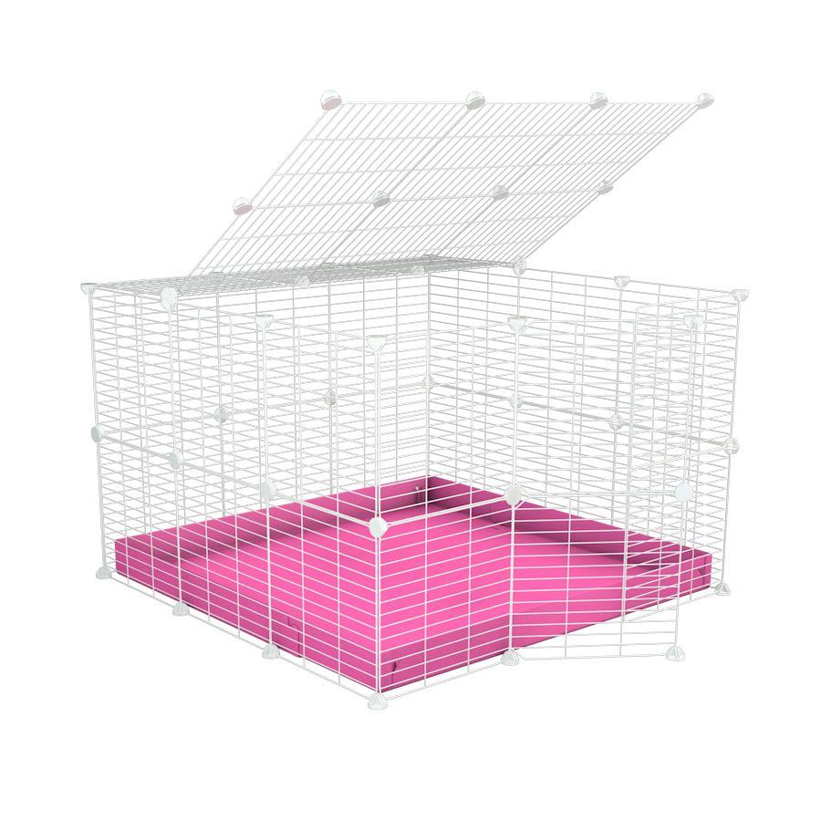 White C&C Cage 3x3 for rabbits