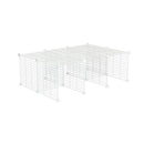 A C and C guinea pig cage stand size 4x2 with small mesh white C and C grids by kavee usa