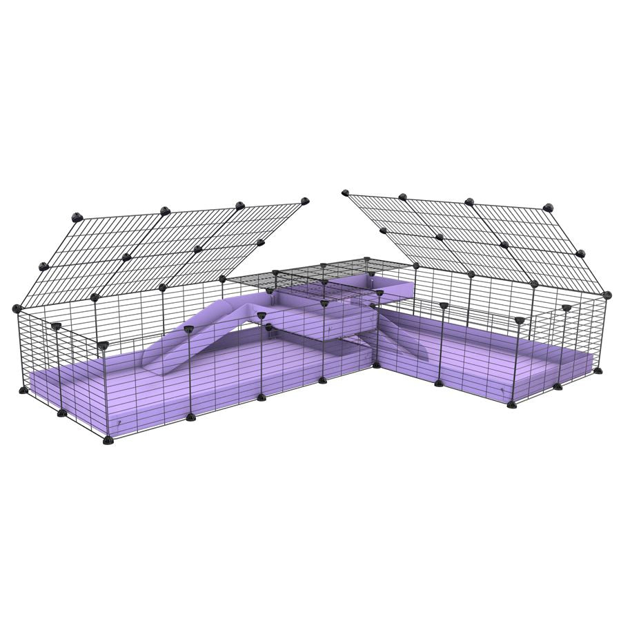 L-Shape 8x2 C&C Cage with Divider & Loft