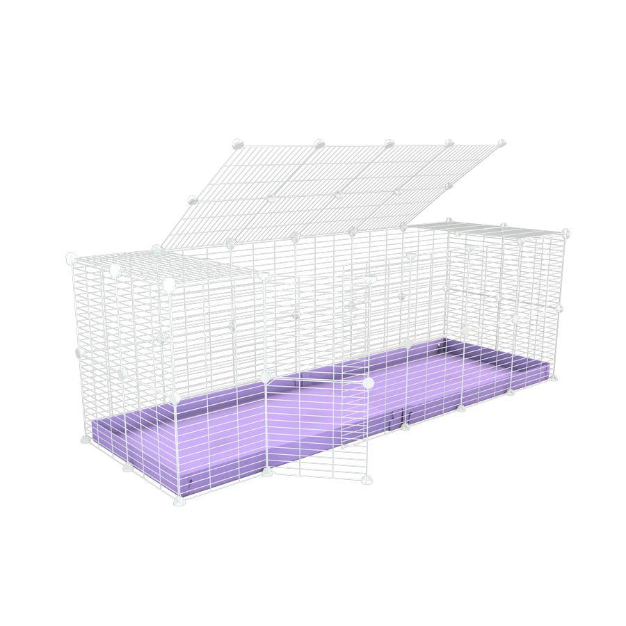 White C&C cage 6x2 for rabbits