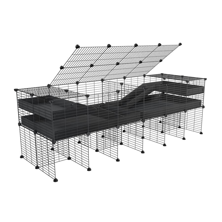 6x2 C&C Cage with Divider, Loft & Stand