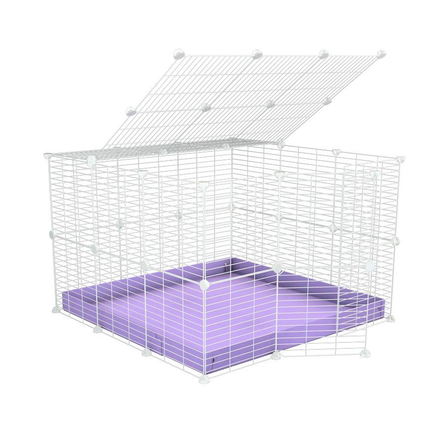 White C&C Cage 3x3 for rabbits