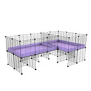 L-Shape 6x2 C&C Cage with Divider & Stand