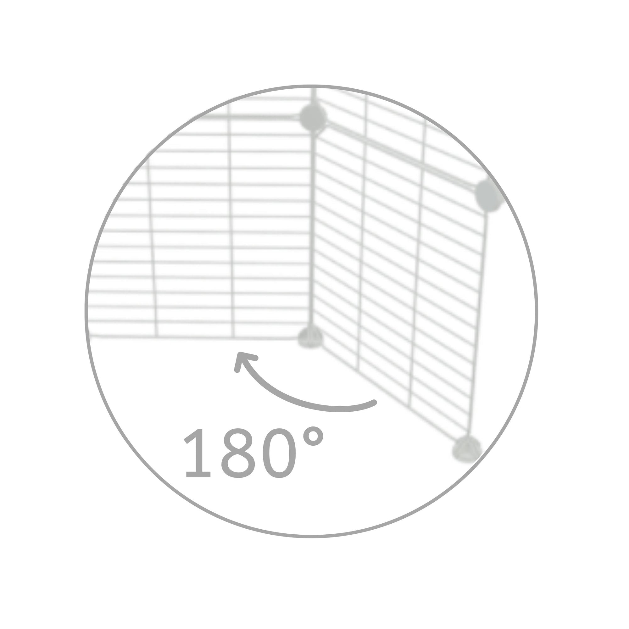 one white door grid C&C guinea pig C&C cage kavee door lid rotating hinged grid 180 degrees kavee