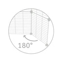 one white door grid C&C guinea pig C&C cage kavee door lid rotating hinged grid 180 degrees kavee