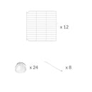 Material for a set of 12 white C&C safe door grids to create hinged doors and lids on C and C cages for guinea pigs by kavee USA