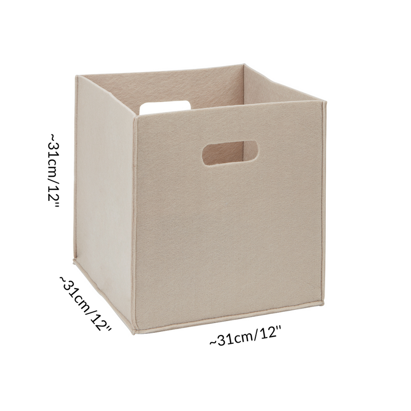 Measurements of one storage box cube for guinea pig CC cage taupe Kavee