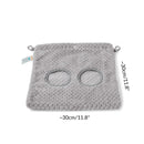 dimensions of a haybag in gray pattern fleece