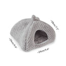 dimensions of a guinea pig hidey house gray fleece