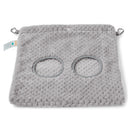 a guinea pig  hay bag in gray fleece by  kavee