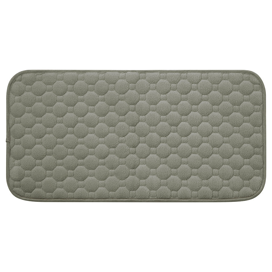 Pictured is the grey waterproof guinea pig lap pad from Kavee in front of a white background.