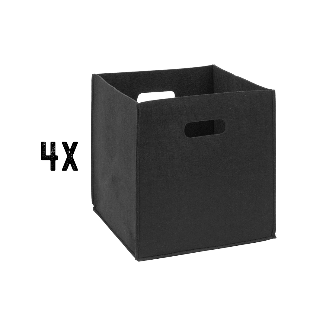 Storage Box | Felt Bold Black