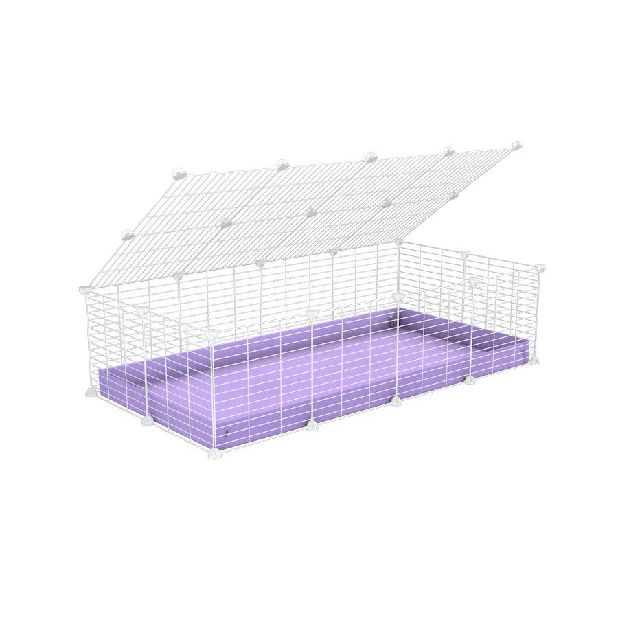 White 4x2 C&C Cage - Ideal for two guinea pigs